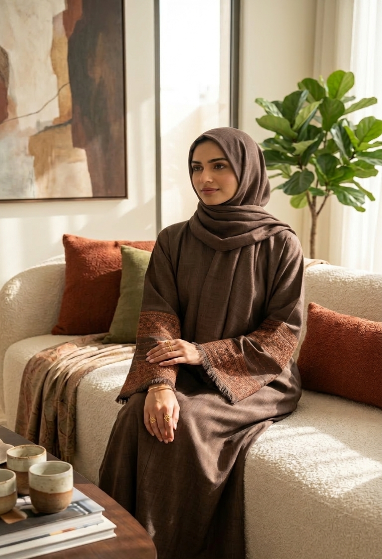 Women Linen Abayas