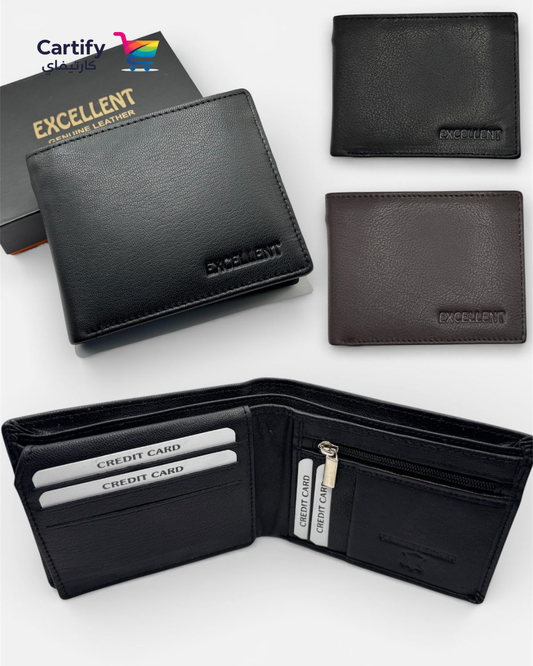 Excellent Genuine Leather Classic Essential Bifold- GLD111