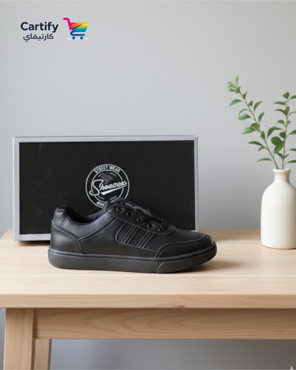 Shoezex Uniform Lace Shoes - All -Black Edition