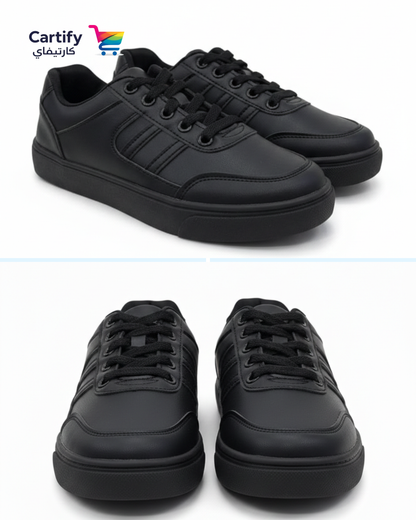 Shoezex Uniform Lace Shoes - All -Black Edition