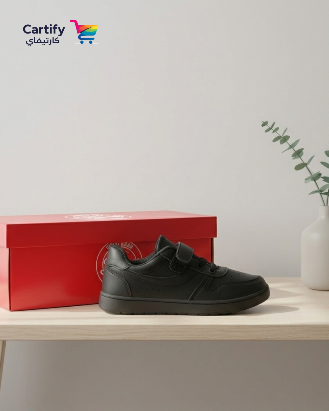 Shoezex Velcro plus lace shoes - All -Black Edition