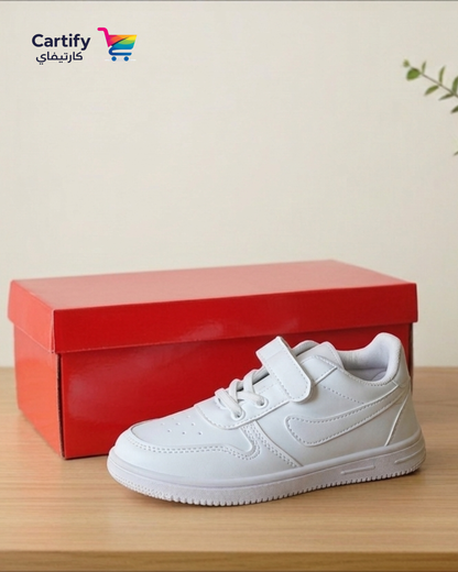 Shoezex Velcro plus lace shoes – All-White Edition