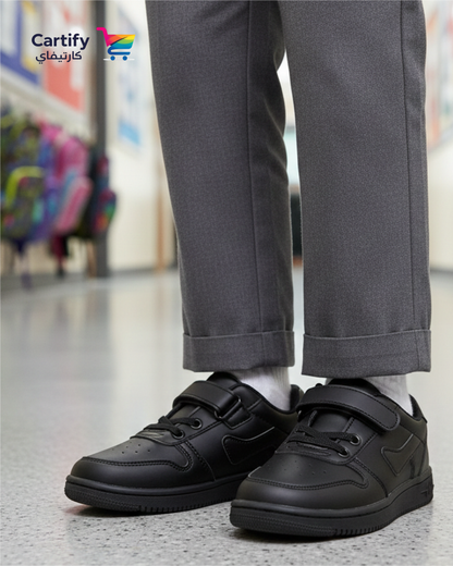 Shoezex Velcro plus lace shoes - All -Black Edition