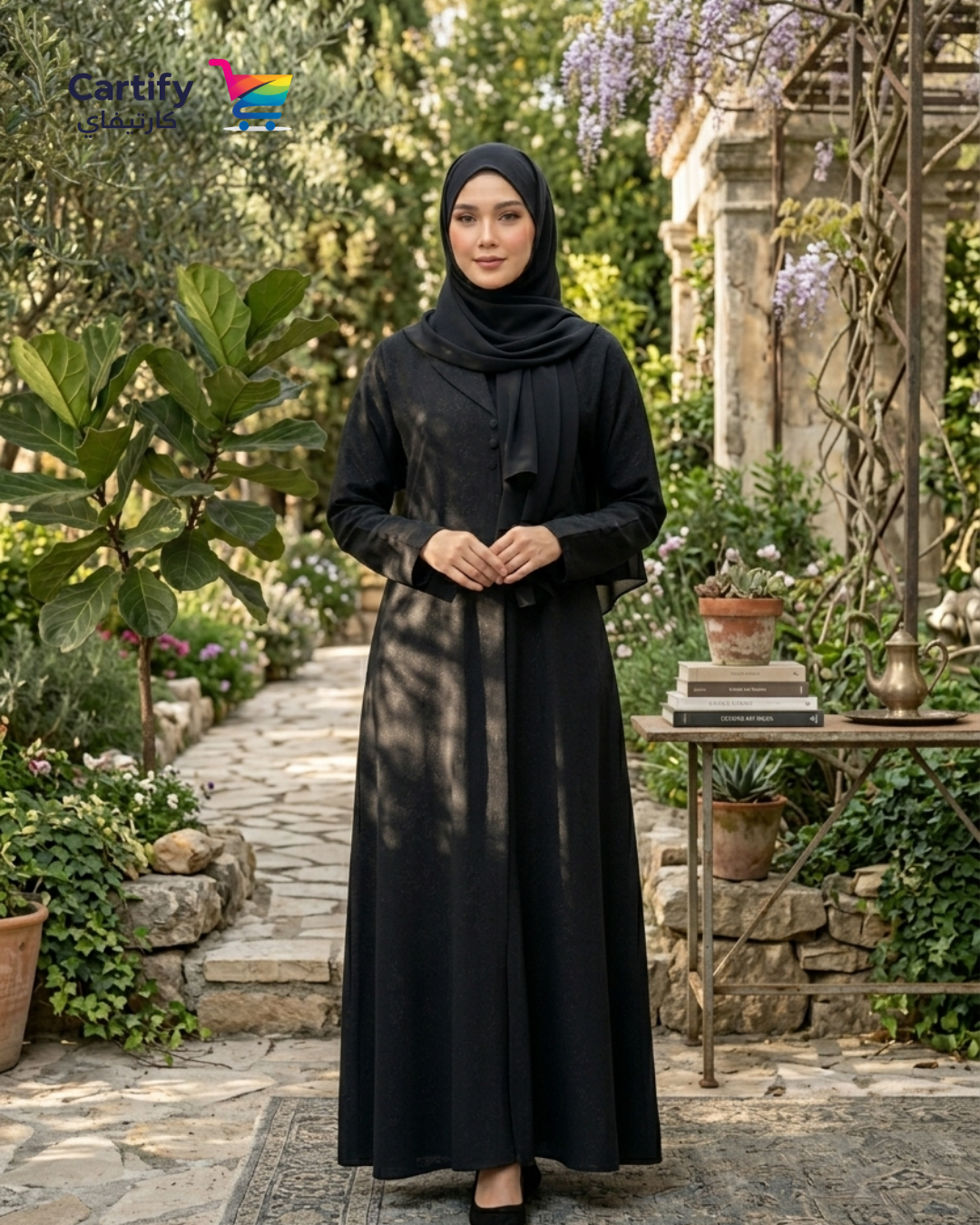 The Executive Noir Tailored Abaya