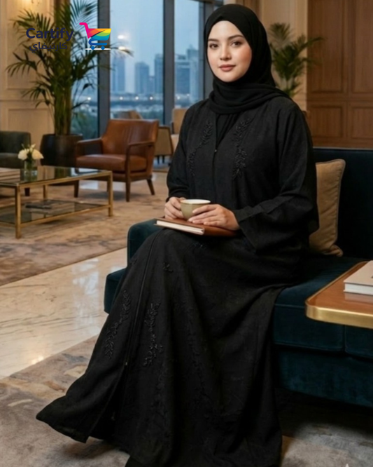 Midnight Grace Abaya- Black