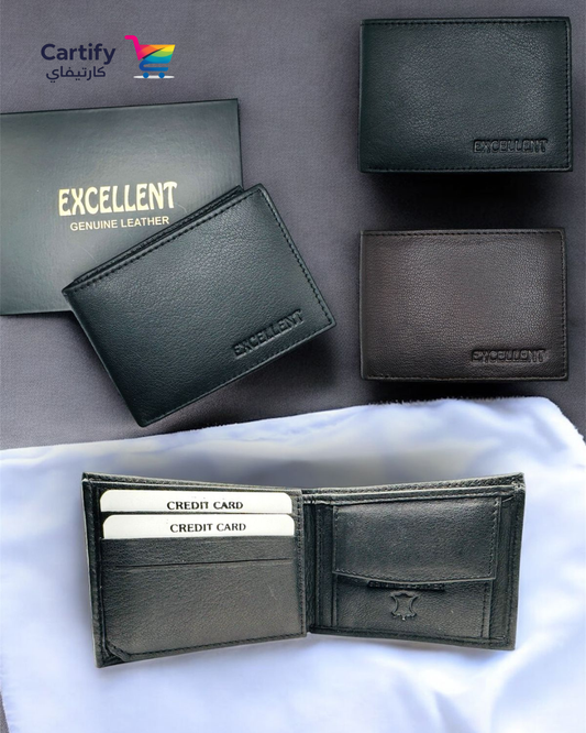 Excellent Urban Minimalist Genuine Leather Bifold-GLD113