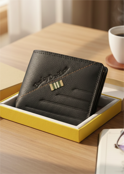 HD- PU Leather Bifold Wallet