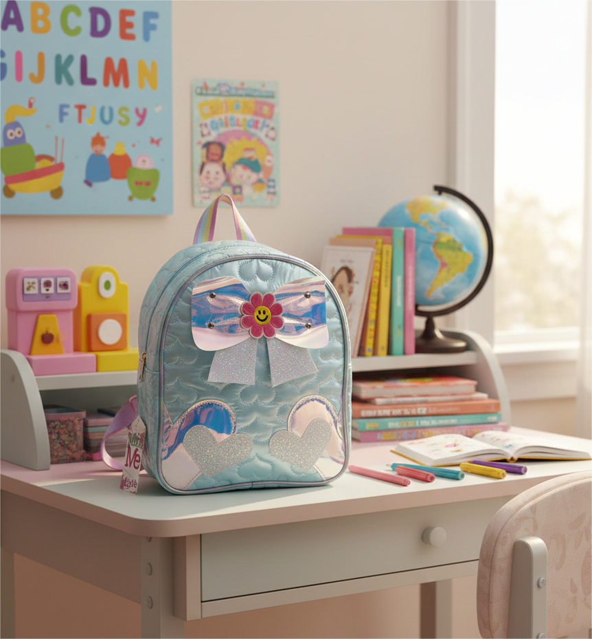 Dreamy Hearts & Bow Backpack - 14"