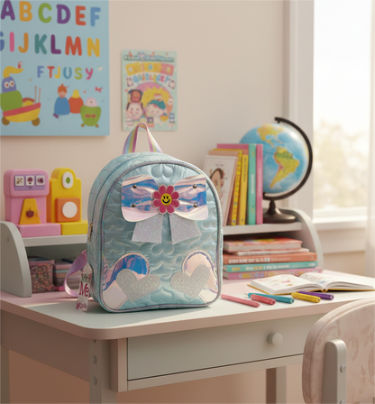 Dreamy Hearts & Bow Backpack - 14"