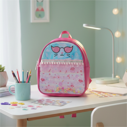 Cute frill Design Backpack - 12"