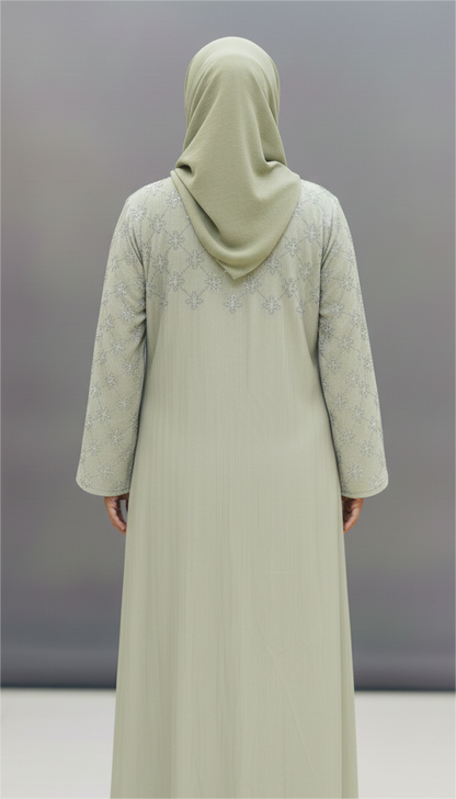 The Zayna Sage Abaya—Sage Green