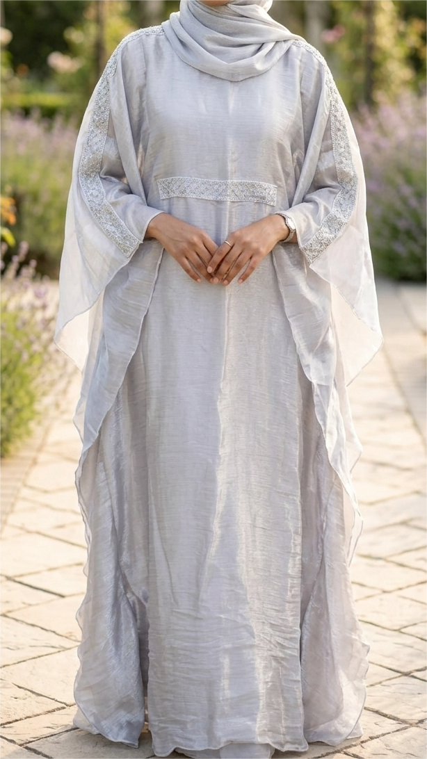 Celestial Shimmer Farasha Abaya Set