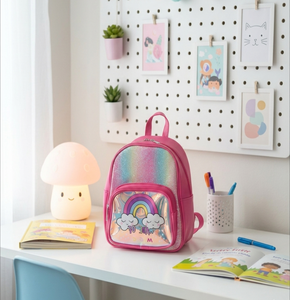 The "Cloudy Sky" Sequin Backpack—10"