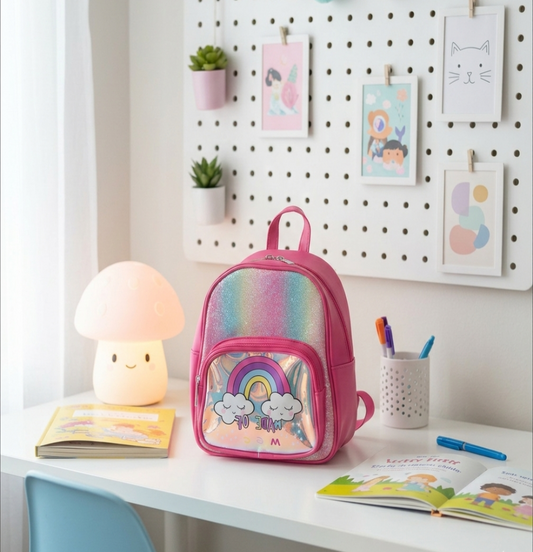 The "Cloudy Sky" Sequin Backpack—10"