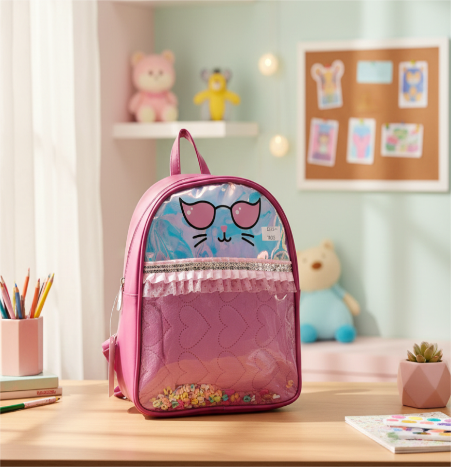 Cute frill Design Backpack - 12"