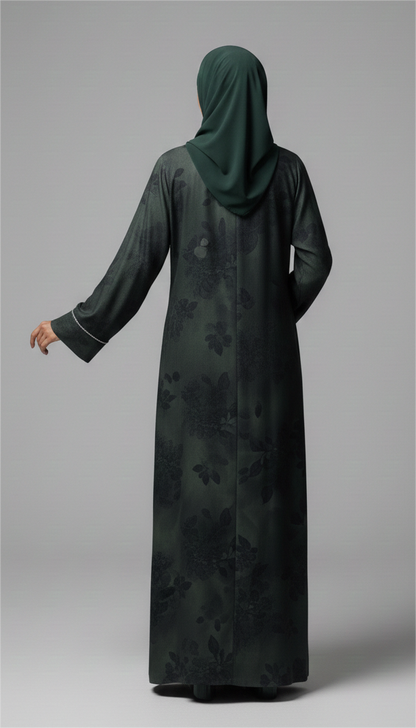 The Emerald Pleat Abaya Set