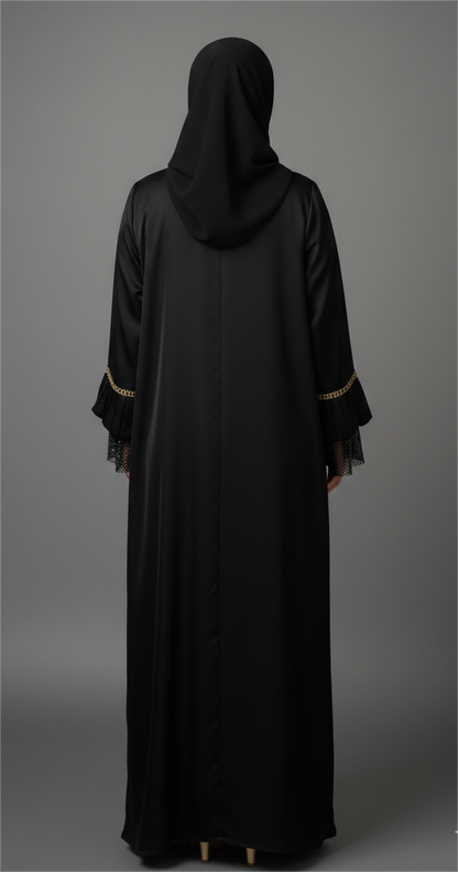 The Midnight Noor Pleated Abaya