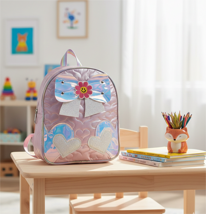 Dreamy Hearts & Bow Backpack - 14"