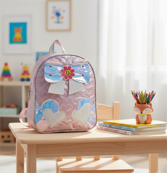 Dreamy Hearts & Bow Backpack - 14"
