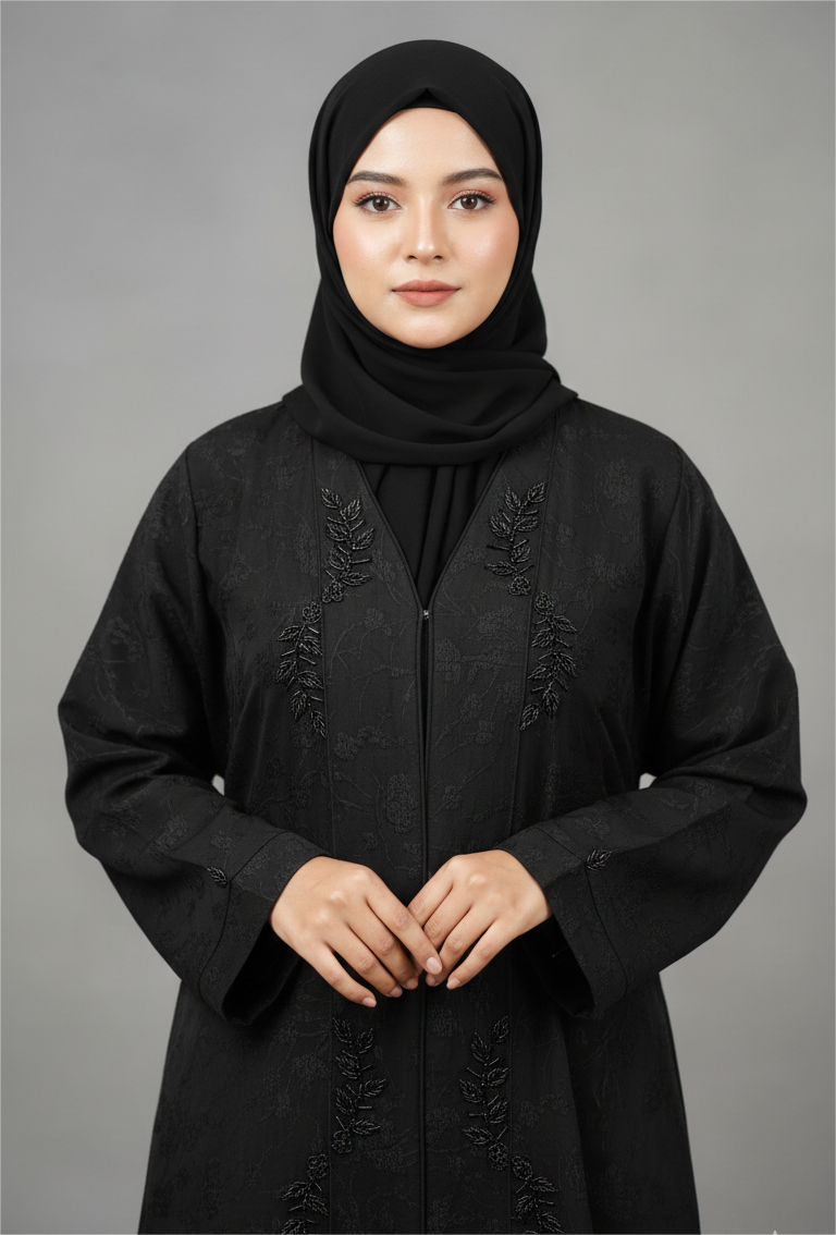 Midnight Grace Abaya- Black