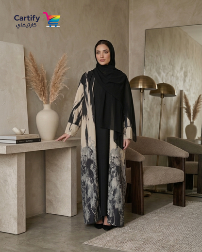 The Midnight Ink Kimono Abaya
