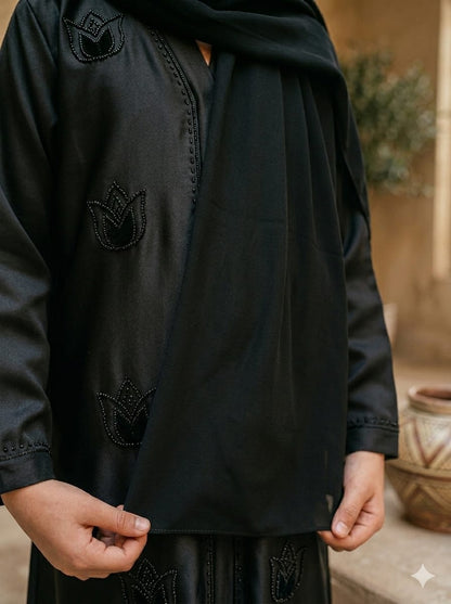 Kids' Tulip Embellished Abaya